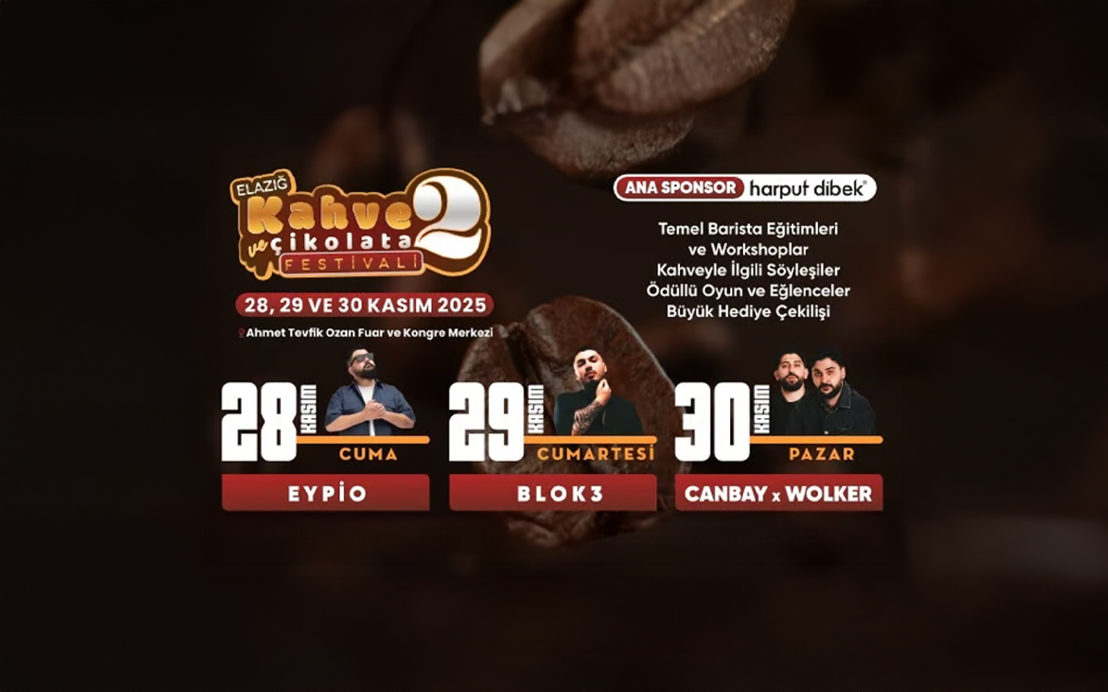 Elazığ Kahve ve Çikolata Festivali Etkinlik Görseli - Sonbilet
